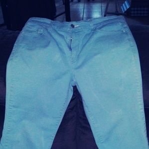 Blue-tourquise capri pants - levis
